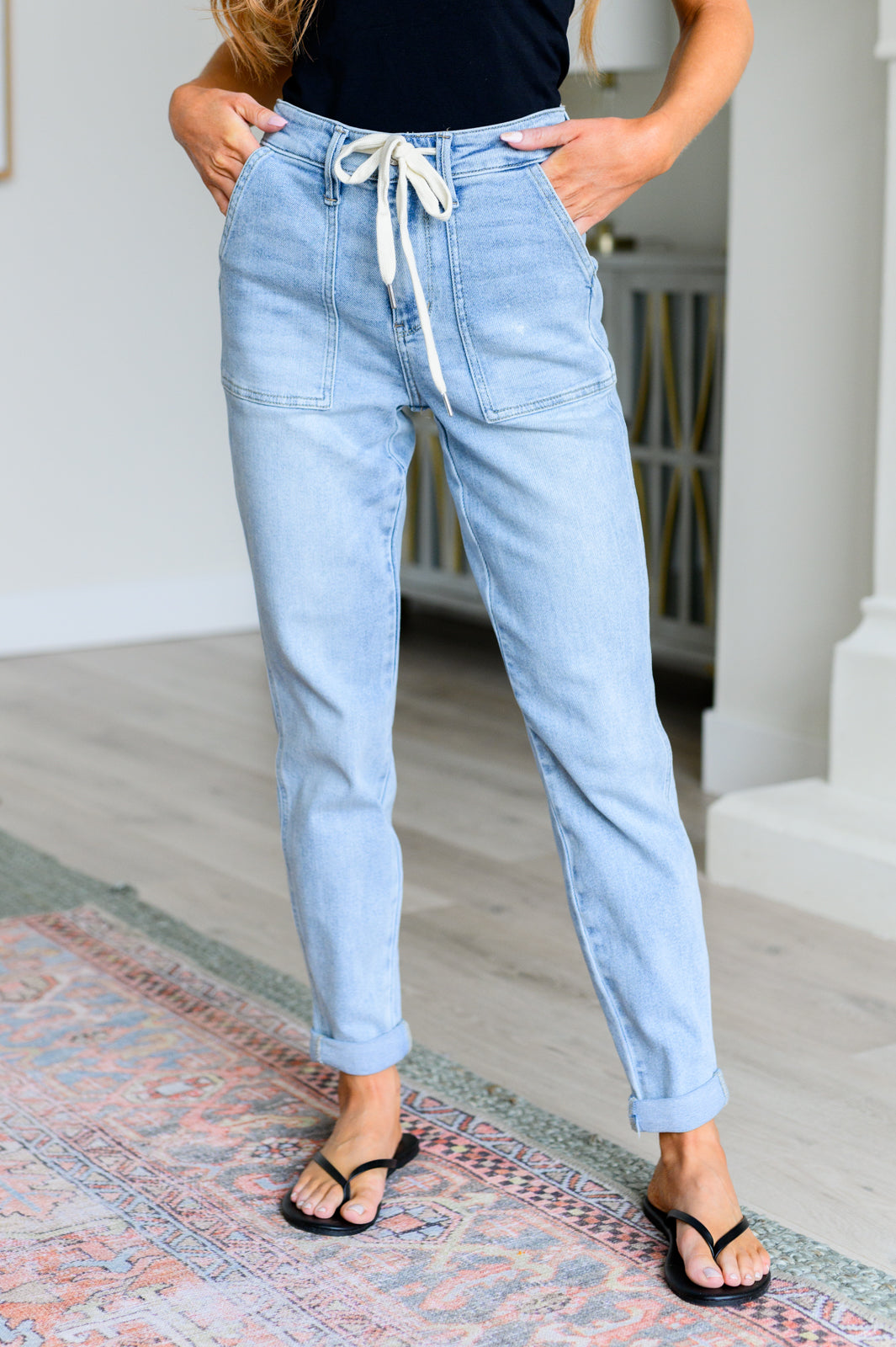 Cooper High Rise Judy Blue Vintage Denim Jogger