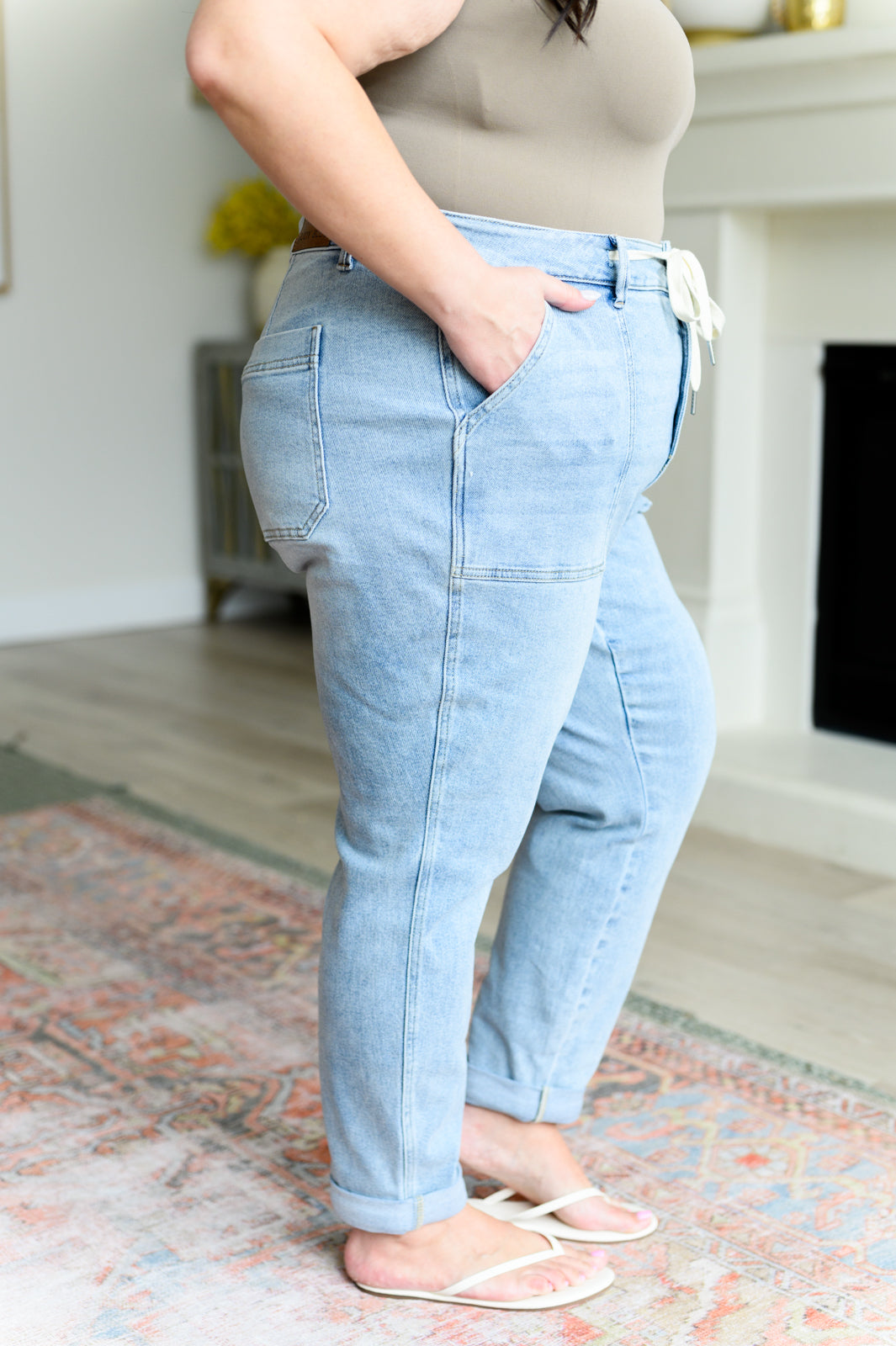 Cooper High Rise Judy Blue Vintage Denim Jogger