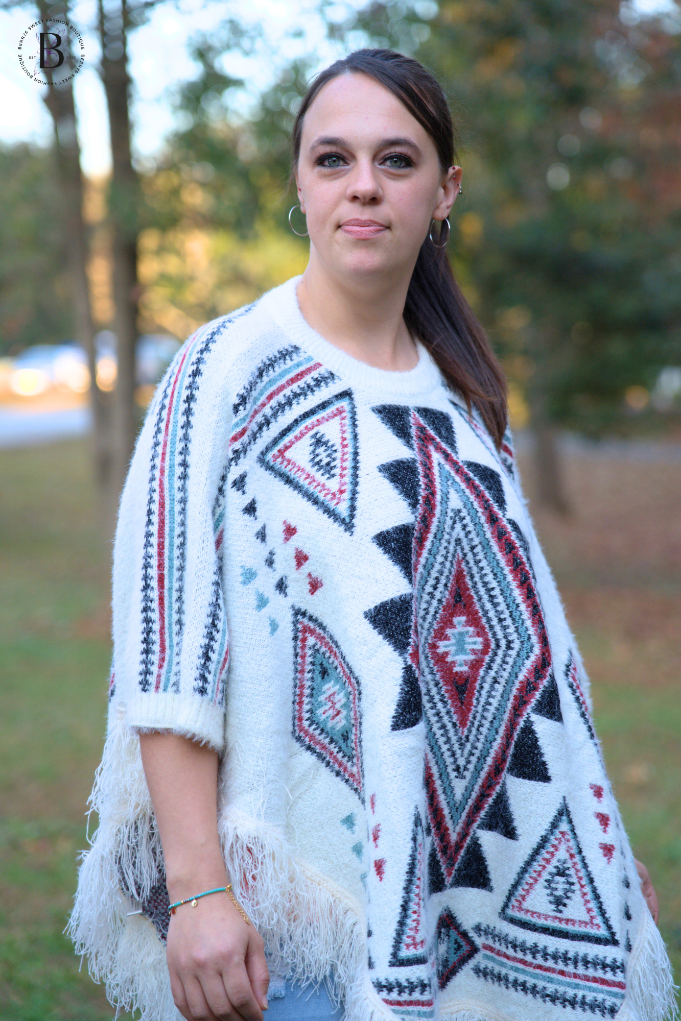 Aztec Sweater Poncho