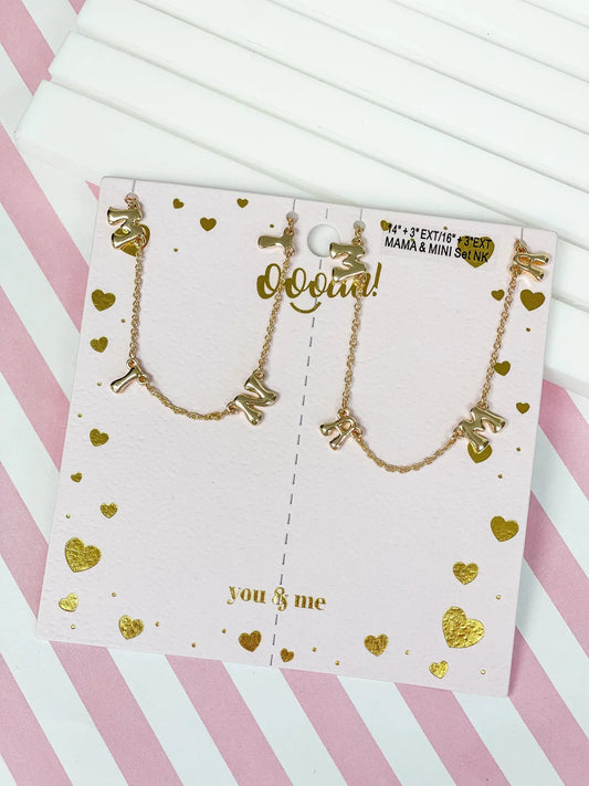 PREORDER: Mama & Mini Station Necklace Sets